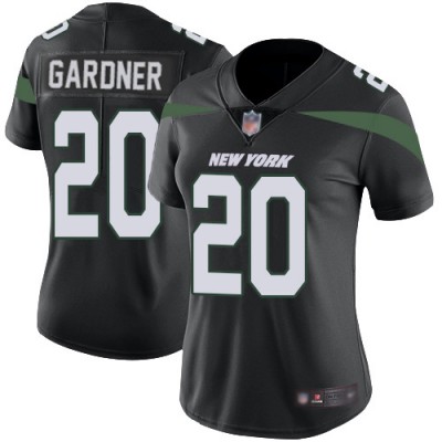 Nike New York Jets #20 Ahmad Sauce Gardner Black Alternate Women's Stitched NFL Vapor Untouchable Limited Jersey